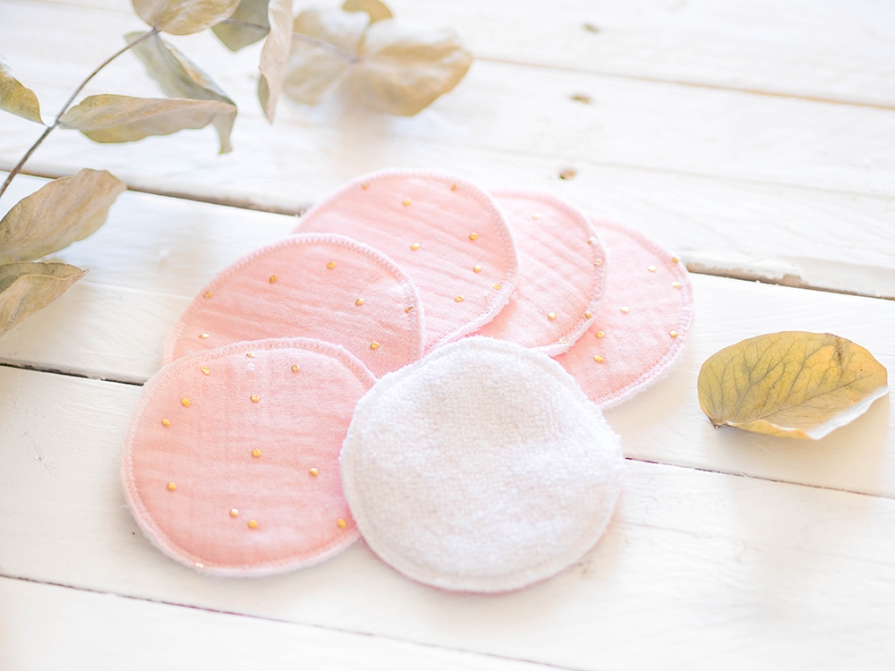 Lingettes démaquillantes x 6 - Rose Poudré