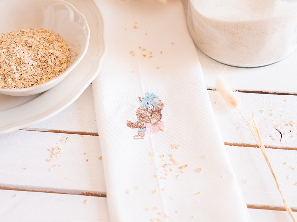 Serviette de table en coton - Petit chaton