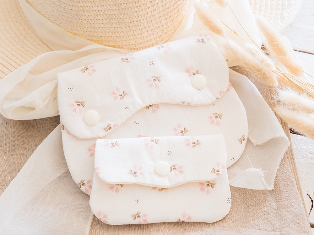 Lot de deux pochettes - Quincampoix Rose