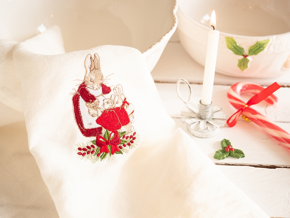 Maman et ses lapinettes le soir de Noël