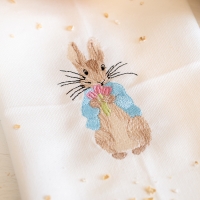 Pierre Lapin et le bouquet de tulipes