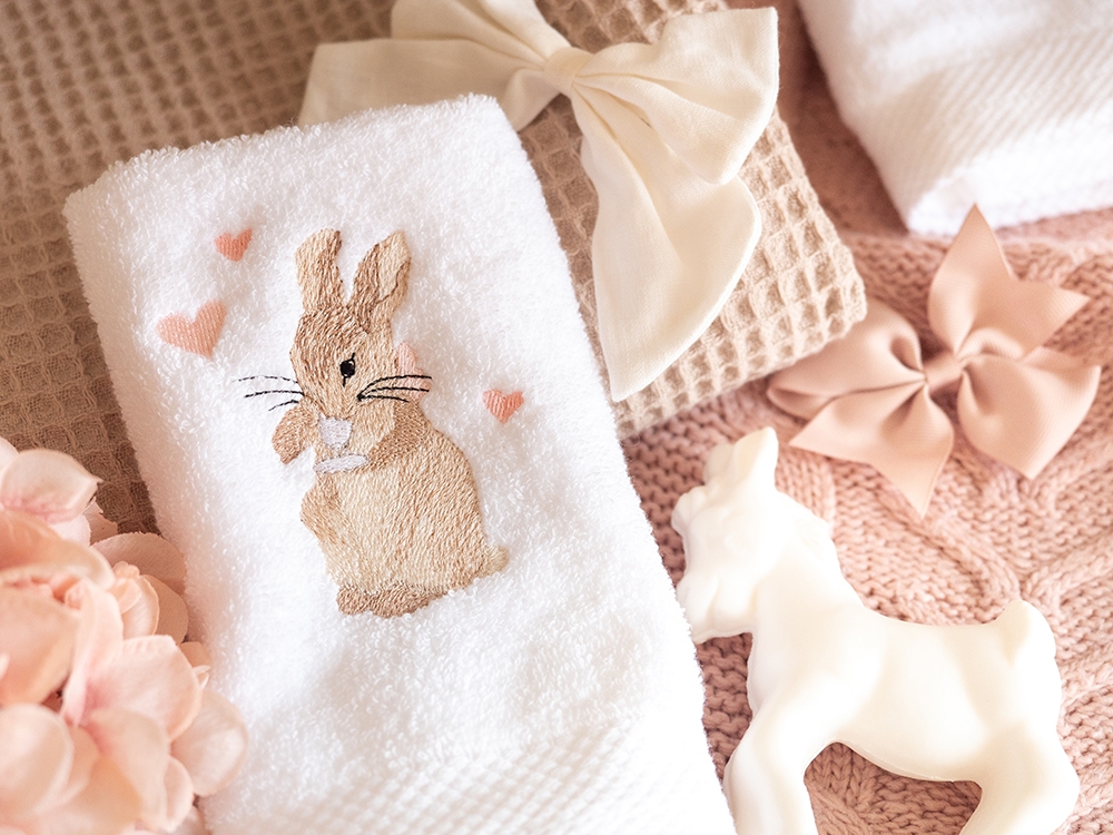 Serviette de bain - Lapine et le Tea Time