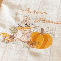 Pierre Lapin après la récolte d'automne