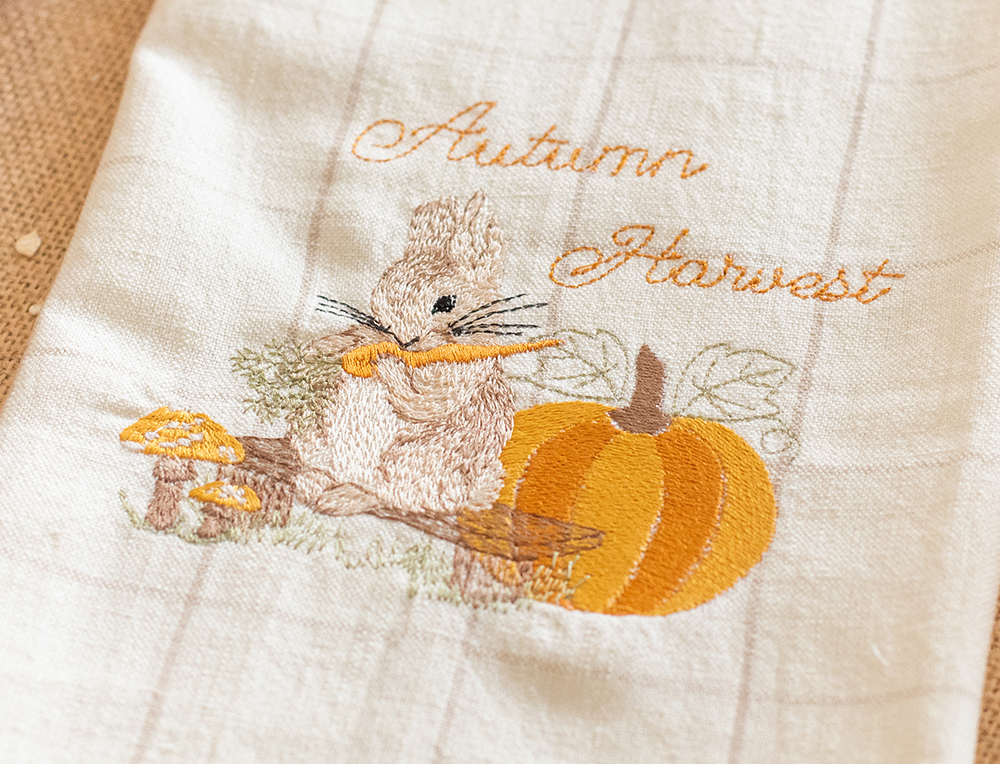 Pierre Lapin après la récolte d'automne