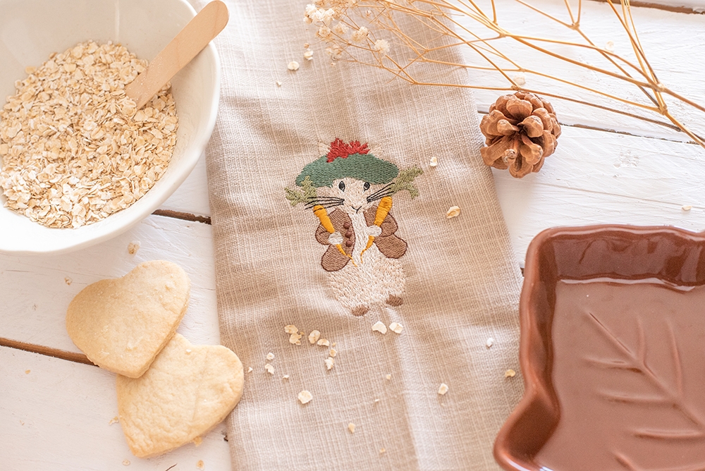 Serviette de table en coton - Benjamin le gourmand