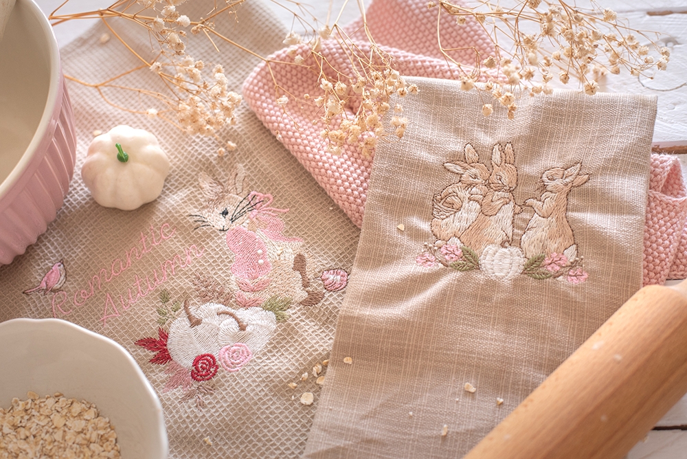Serviette de table en coton - Romantic Autumn
