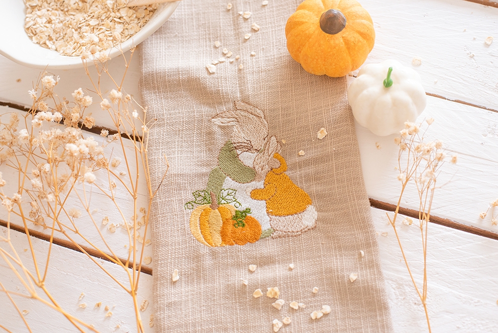 Serviette de table en coton - Pumpkin Hug