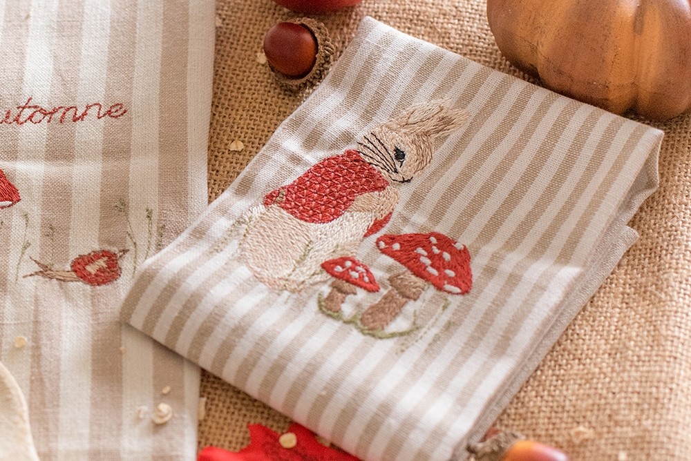 Serviette de table en coton - Automne
