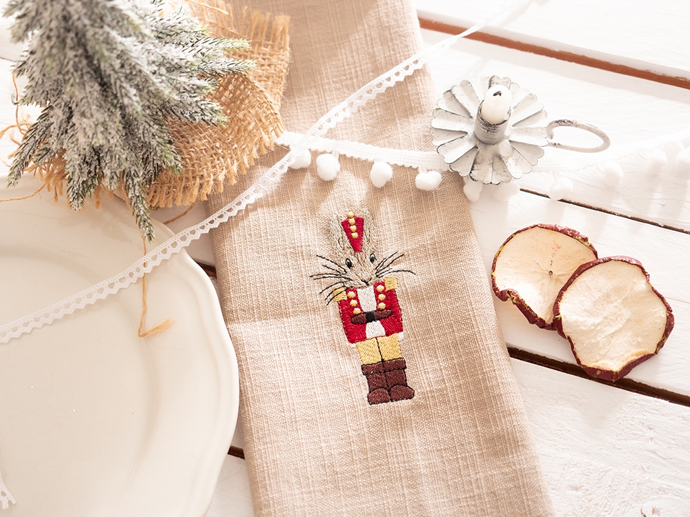 Serviette de table en coton - Casse Noisette