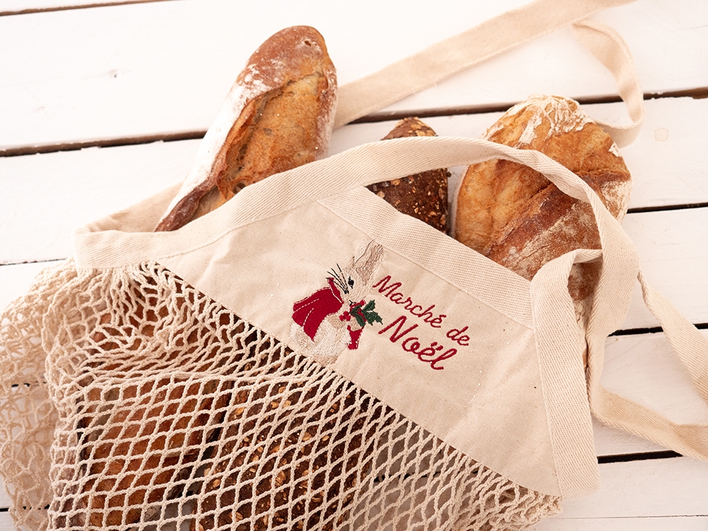 Filet à provisions - Marché de Noël