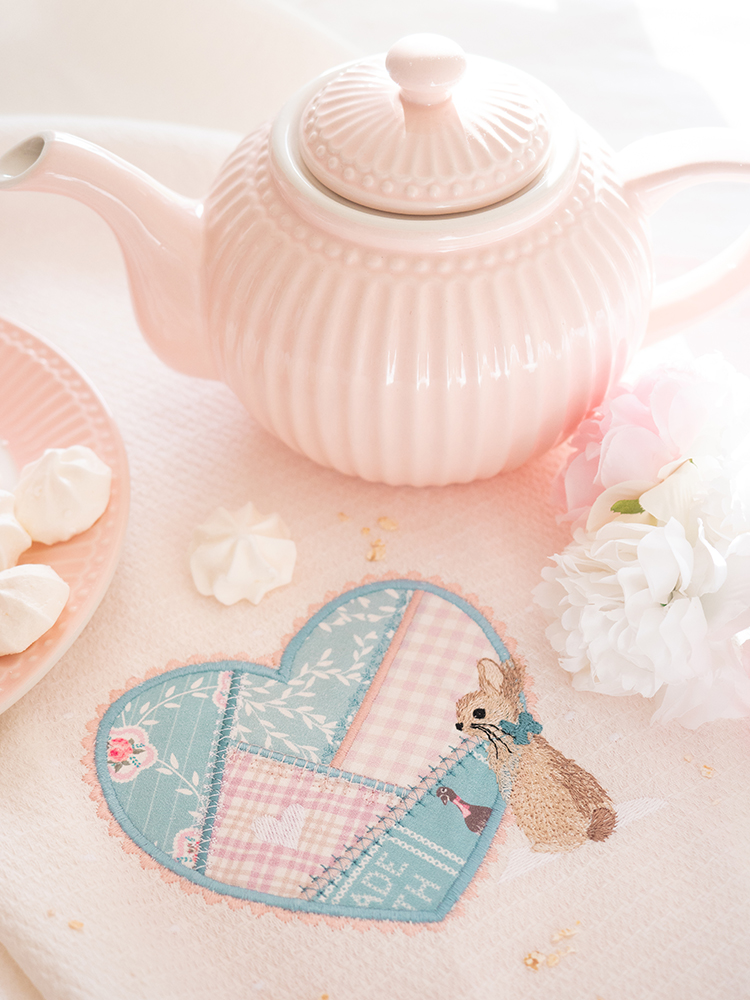 Queue de Coton et le coeur appliqué