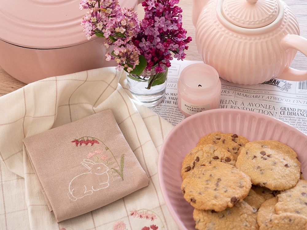 Serviette de table en coton - Countryside Lapin couché
