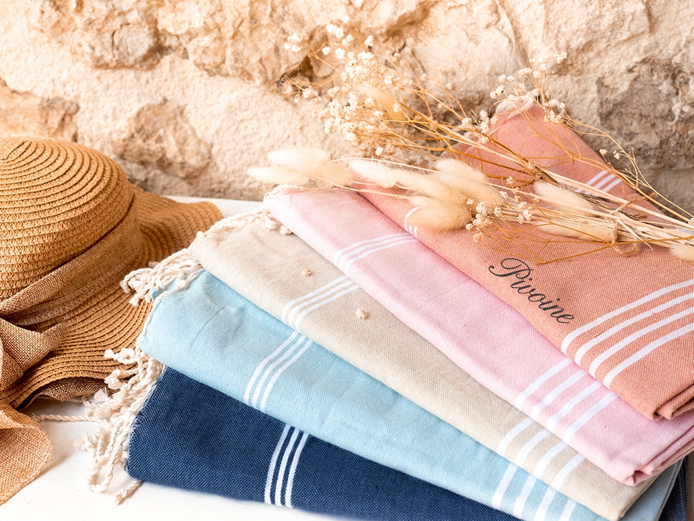 Fouta - Coloris - Pivoine