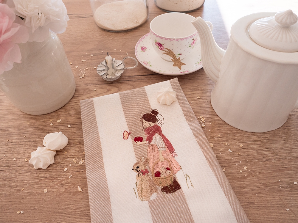 Tea Towel - Le temps de la cueillette
