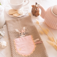 Petit lapin dans la poche tissus vichy