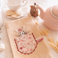 Petite souris dans la poche fleur printemps