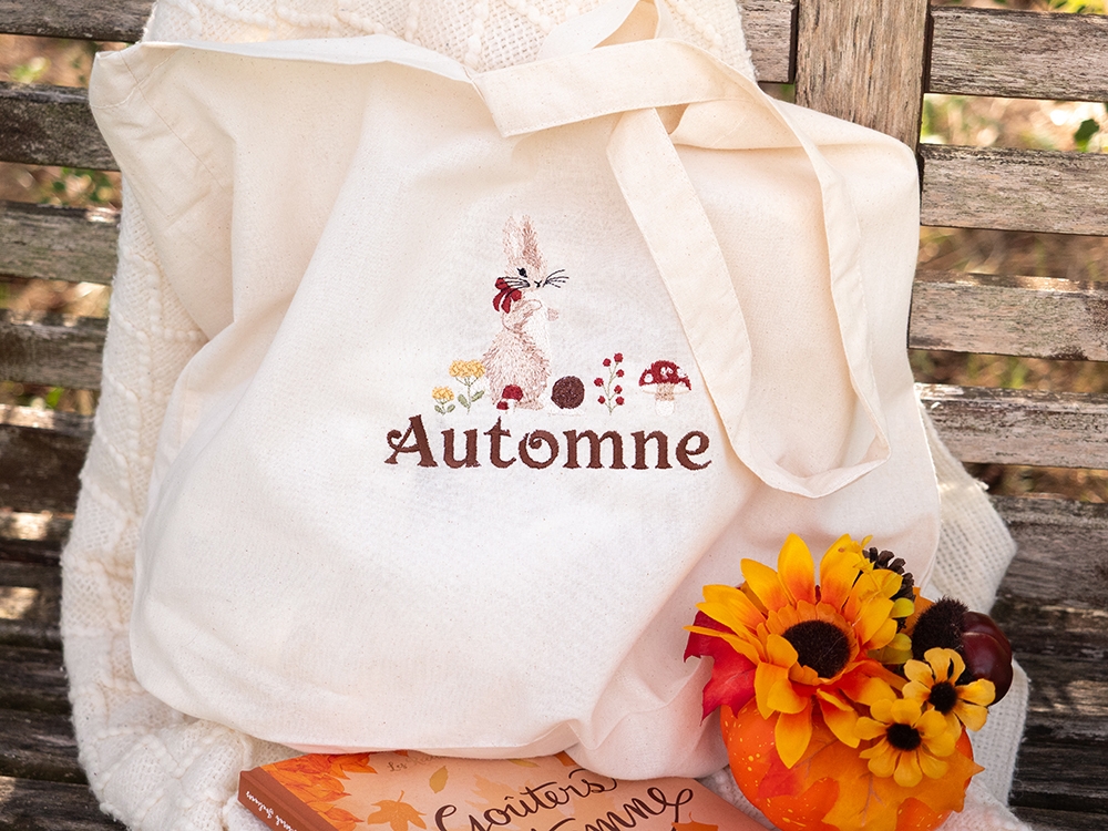Sac en coton - Frise d'automne