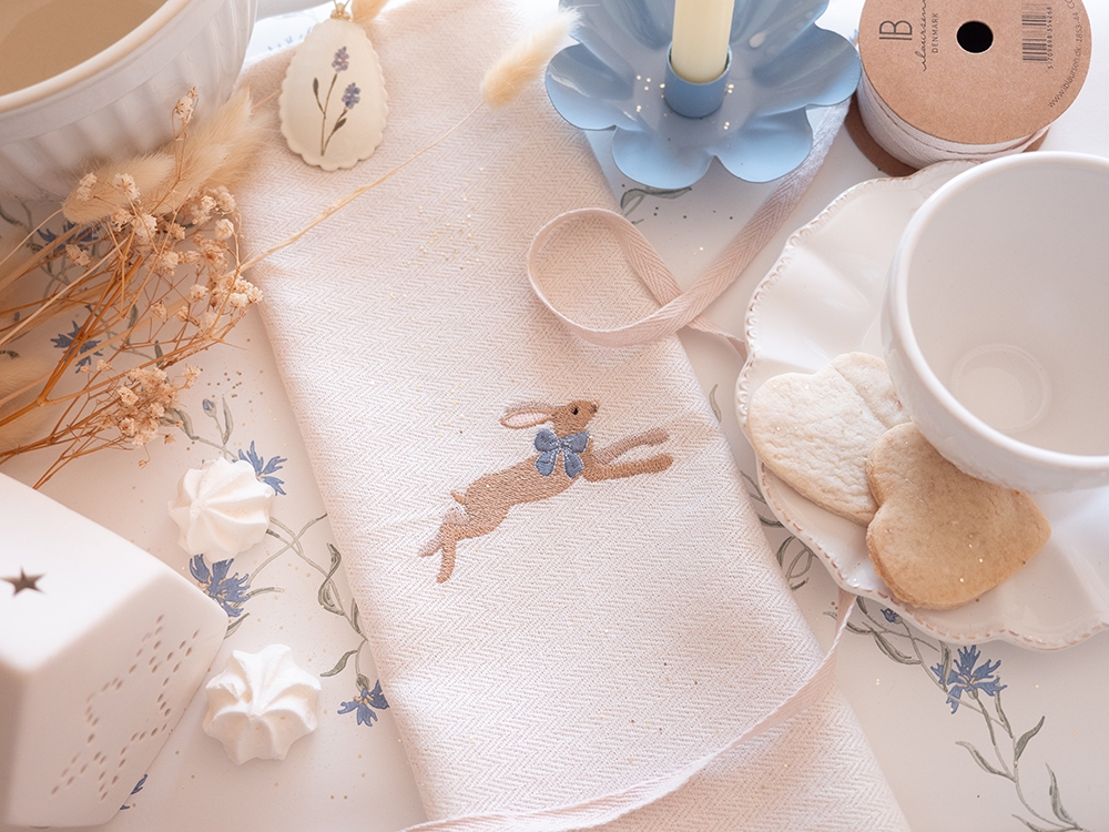 Serviette de table en coton - Augustin le petit lièvre
