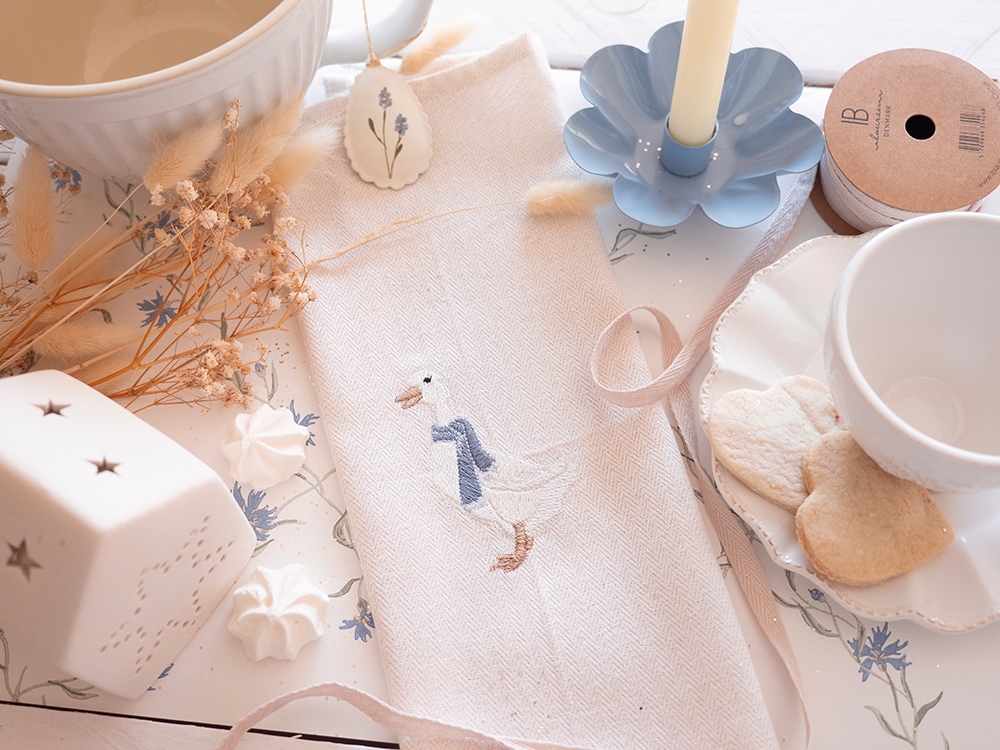 Serviette de table en coton - Aglaé et son écharpe