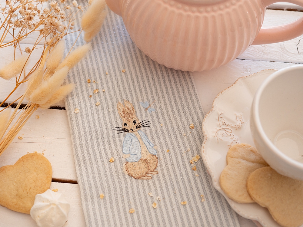 Serviette de table en coton - Pierre et la libellule