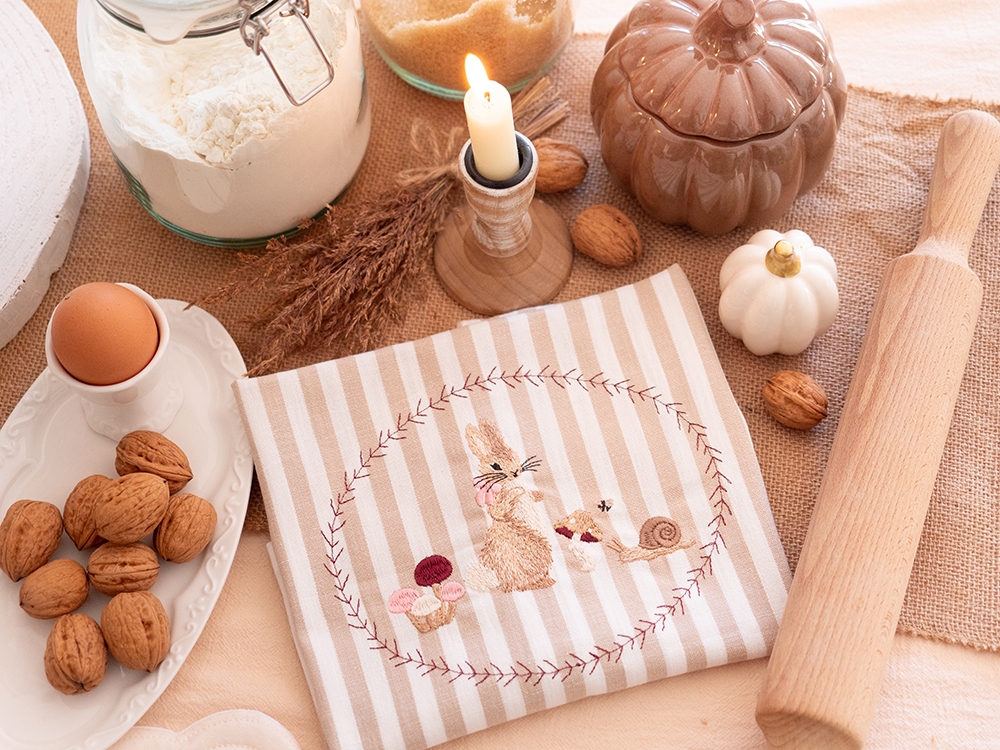 Tea Towel en coton - Automne Enchanté